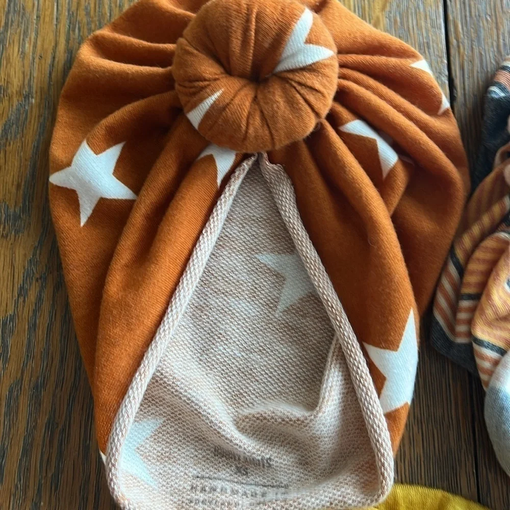 Bunny Knot Infant Hair Wraps Bundle of Three Size Extra Small